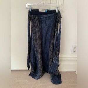 Gray and Blue Women's Knit Skirt from Anthropologie